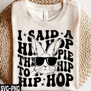 Bella Canvas Cream Hip Hop Bunny Shirt